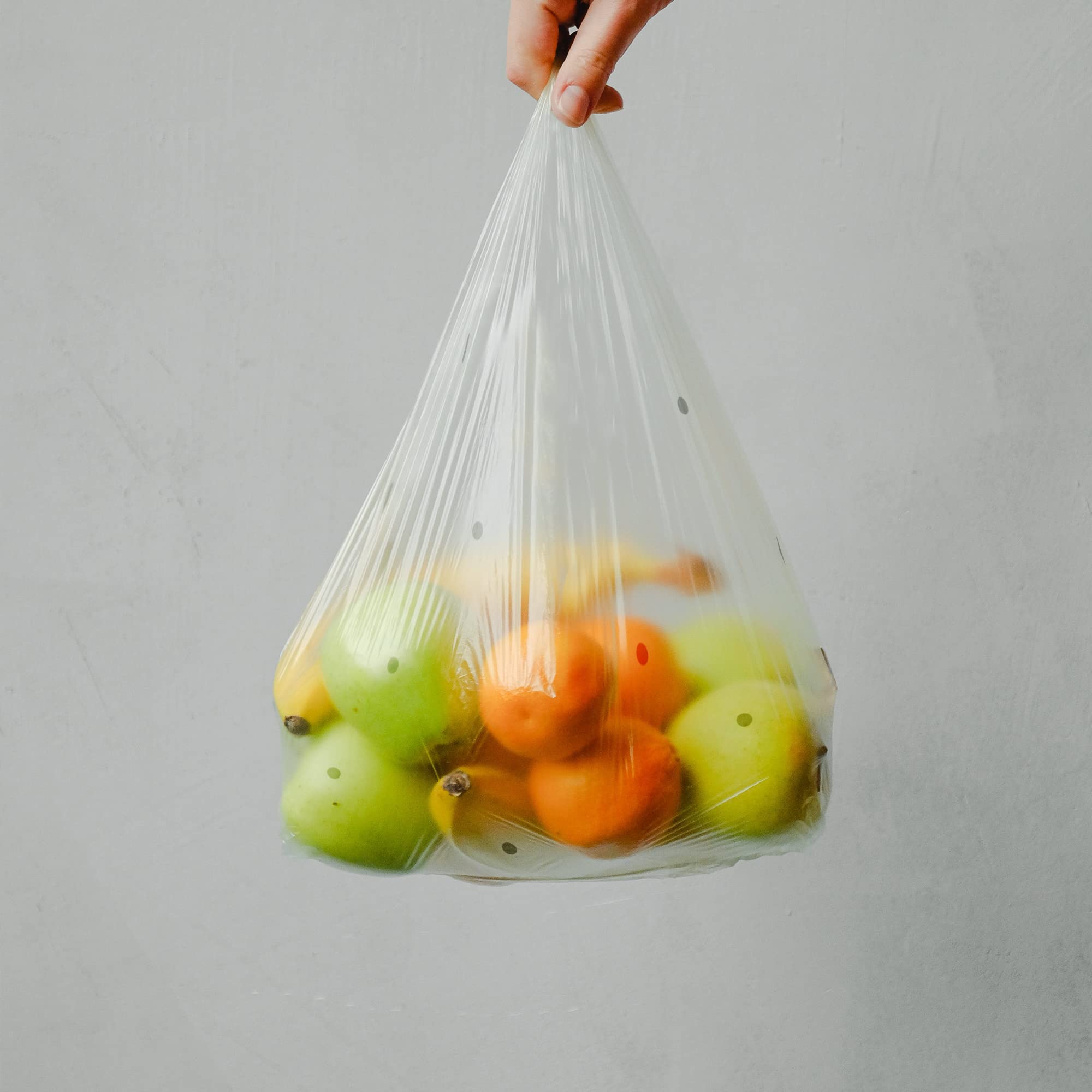 APQ 1000 Pack Gusseted Hole Vented Poly Bags 12x6x24 Inches - 1 Mil Ultra Thin Open End Polyethylene Bags for Food Storage, Packing & Organization - Perfect for Bakery, Deli, Produce & Retail Packaging