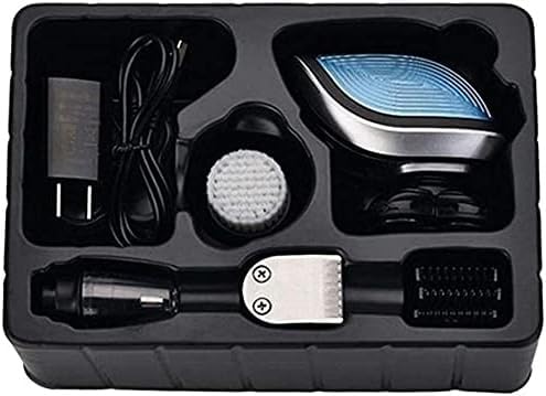 5-in-1 Electric Shaver for Men - Waterproof Rotary Razor & Beard Trimmer Kit with Fast USB Charging | Perfect for Bald Head Shaving, Facial Hair Grooming & Travel Use