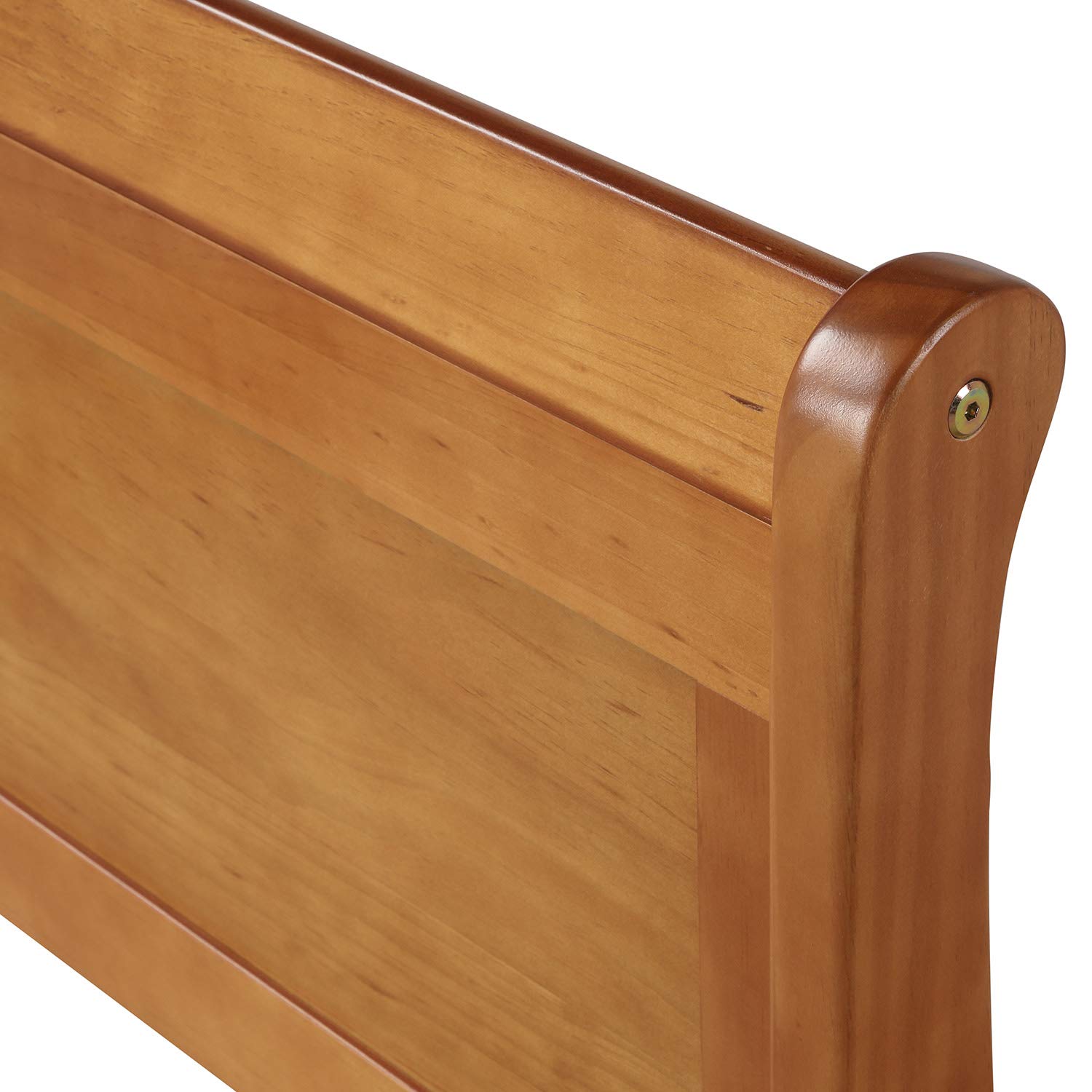 **Merax Solid Oak Wood Platform Bed Frame - Twin Size with Headboard & Footboard, Wood Slat Support - Sturdy Mattress Foundation for Bedroom, Guest Room, or Kids Room**