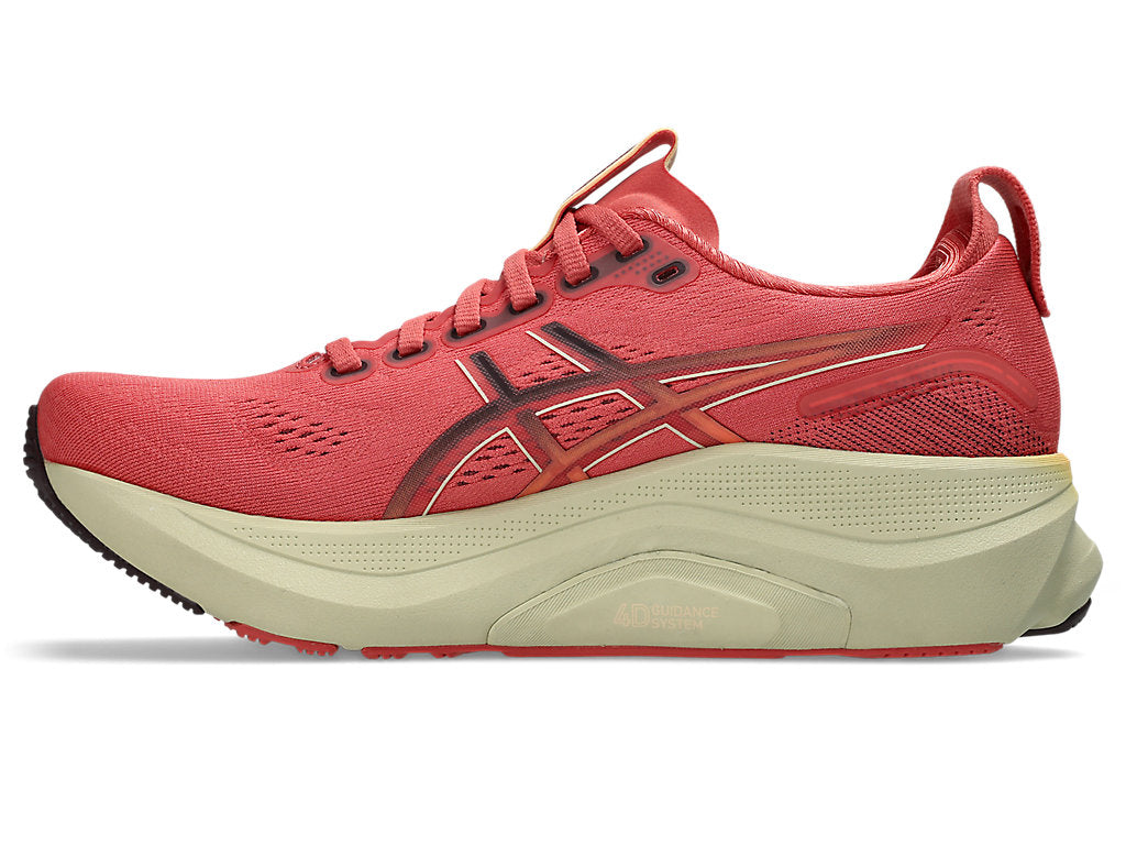 ASICS Women's GEL-Kayano 32 Running Shoes - 700 Dark Pink Clay/Dark Currant - Premium Cushioned Support for Road Running, Jogging & Fitness Training