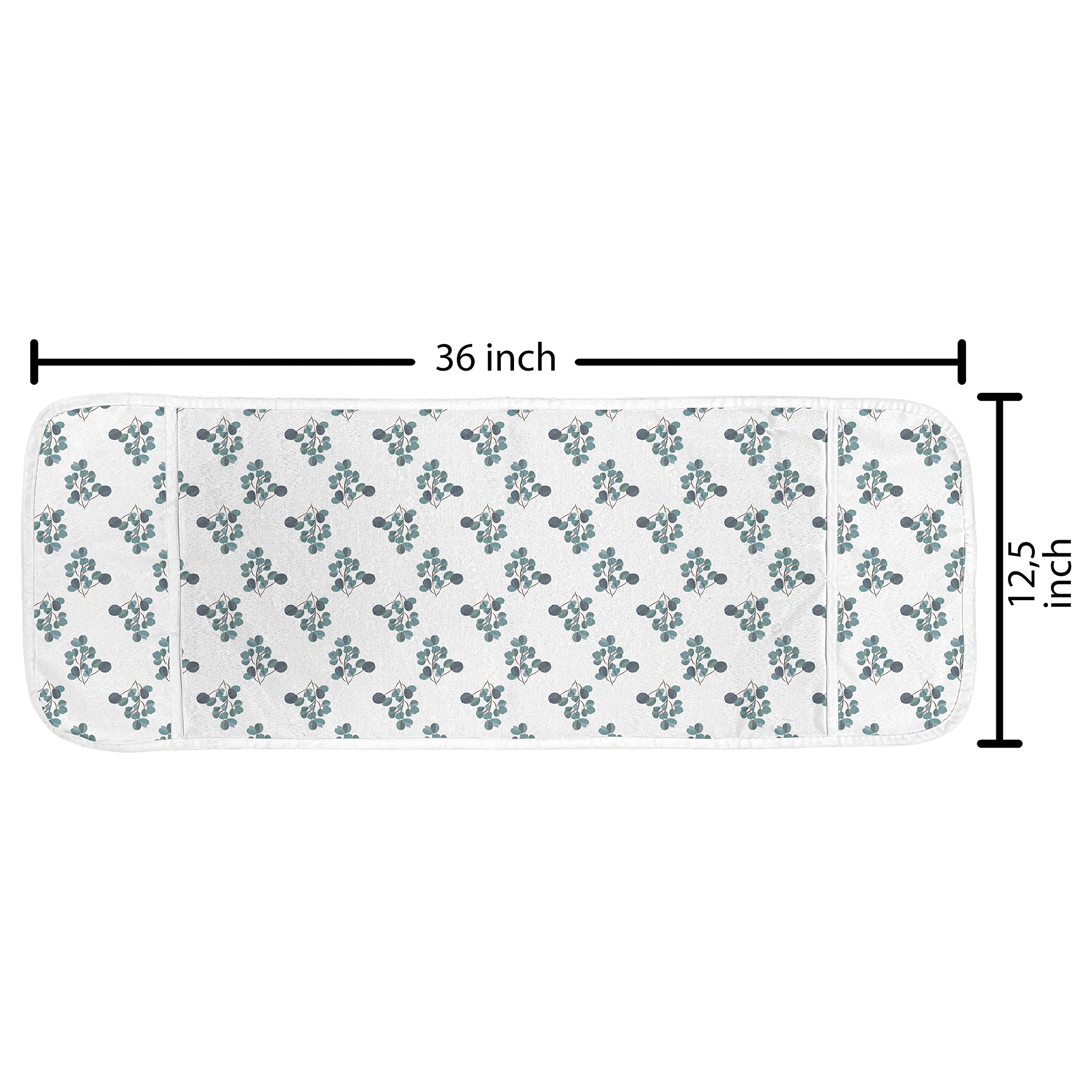 Ambesonne Forest Microwave Oven Cover - Waterproof Kitchen Organizer with Pockets, 36
