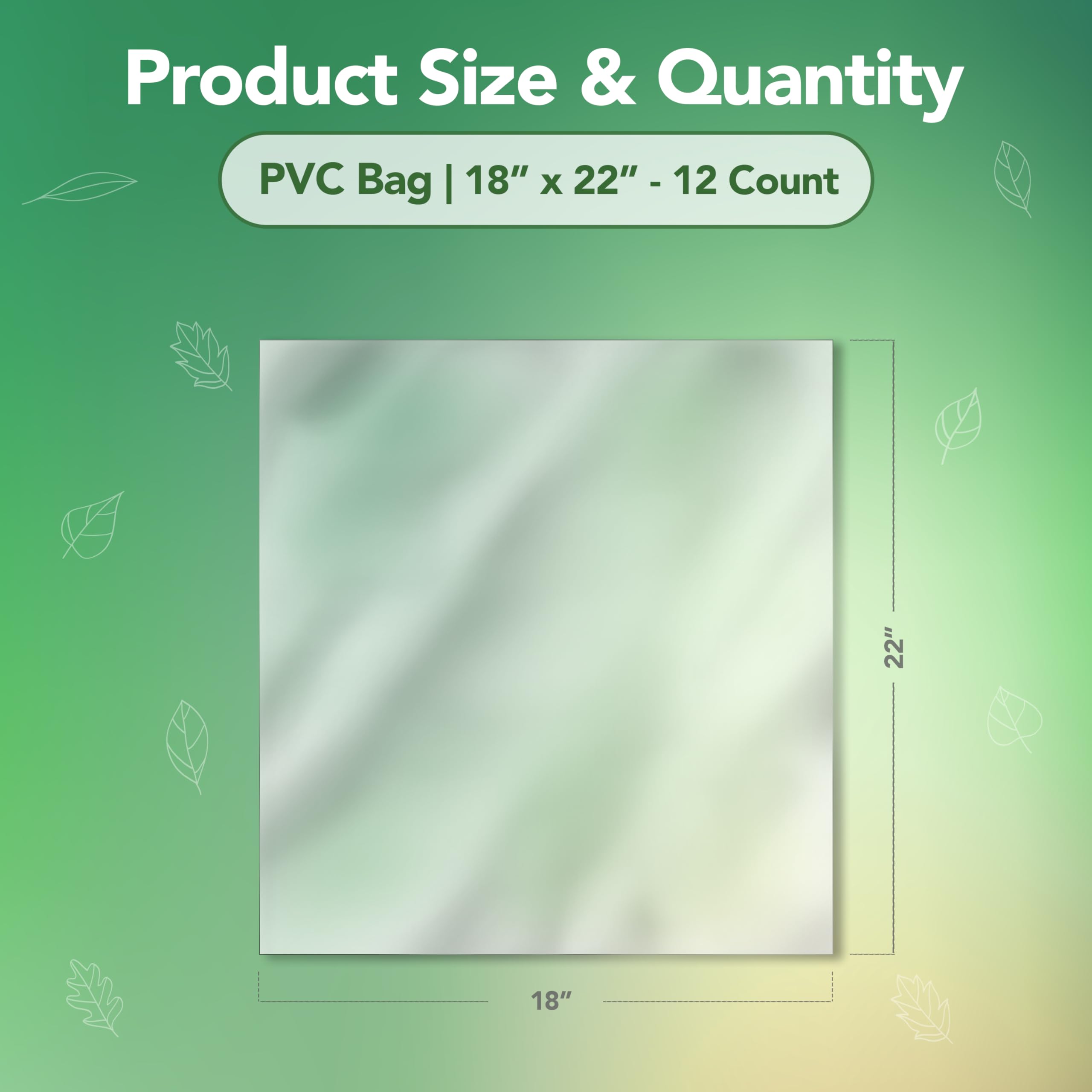 Clear PVC Plastic Shrink Wrap Bags 18