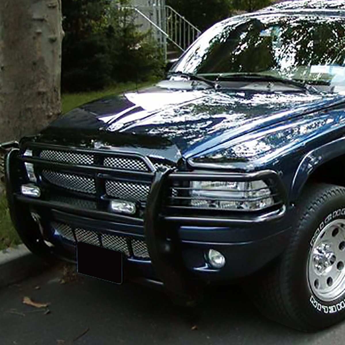 DNA MOTORING GRILL-G-017-BK Black Mild Steel Alloy Front Bumper Brush Grille Guard Compatible with 1997-2004 Dodge Dakota, 1998-2003 Dodge Durango - Off-Road Protection & Stylish Upgrade for Trucks & SUVs