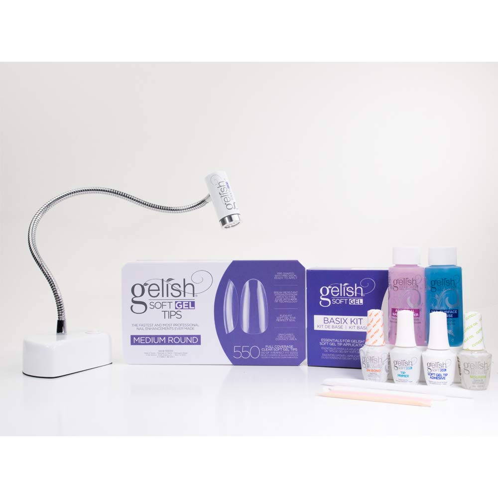 Gelish Soft Gel Nail Polish Bundles - Soak Off LED/UV Gel Manicure Kit for Salon & Home Use - Perfect for Nail Art, DIY Manicures & Professional Nail Services