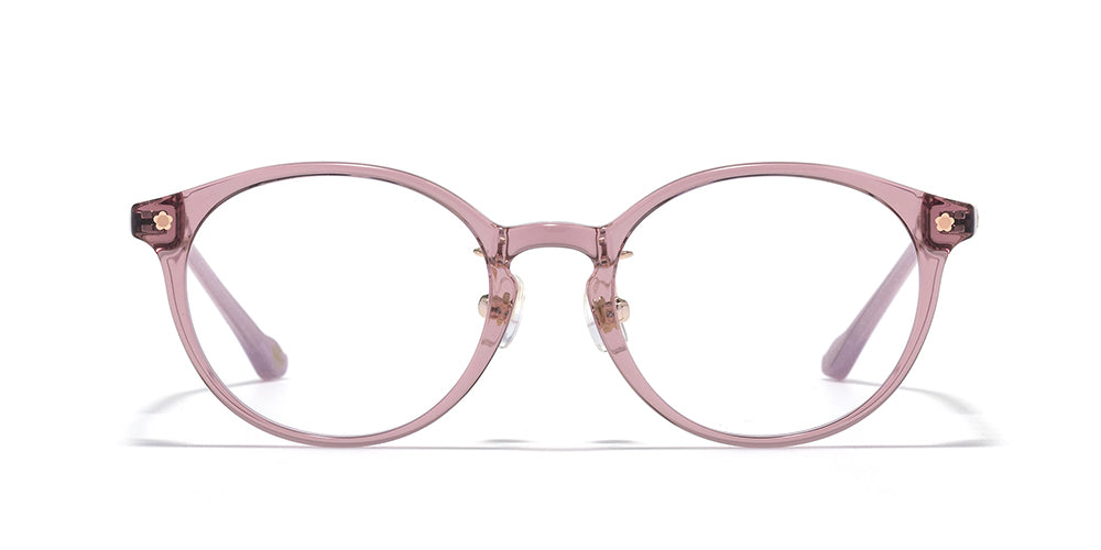 JINS x Disney Princess Kids Rapunzel 102 Eyeglasses - Cute & Durable Children's Glasses for Girls - Perfect for School, Reading & Disney Costume Play