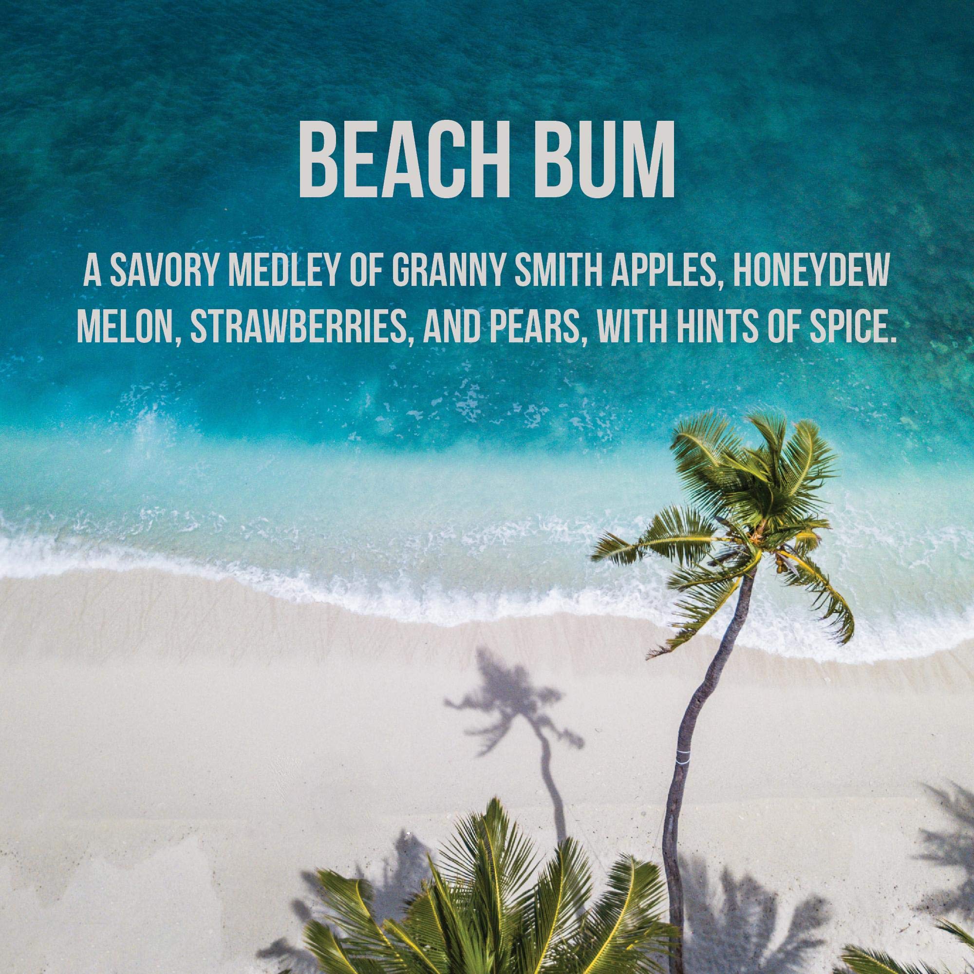 Tennessee Wooden Car Air Freshener - Long Lasting Beach Bum Scent (365+ Days) - Includes Hanging Mirror Diffuser & Fragrance Oil - 100% American Made - Perfect for Cars, Trucks, SUVs & Home Decor