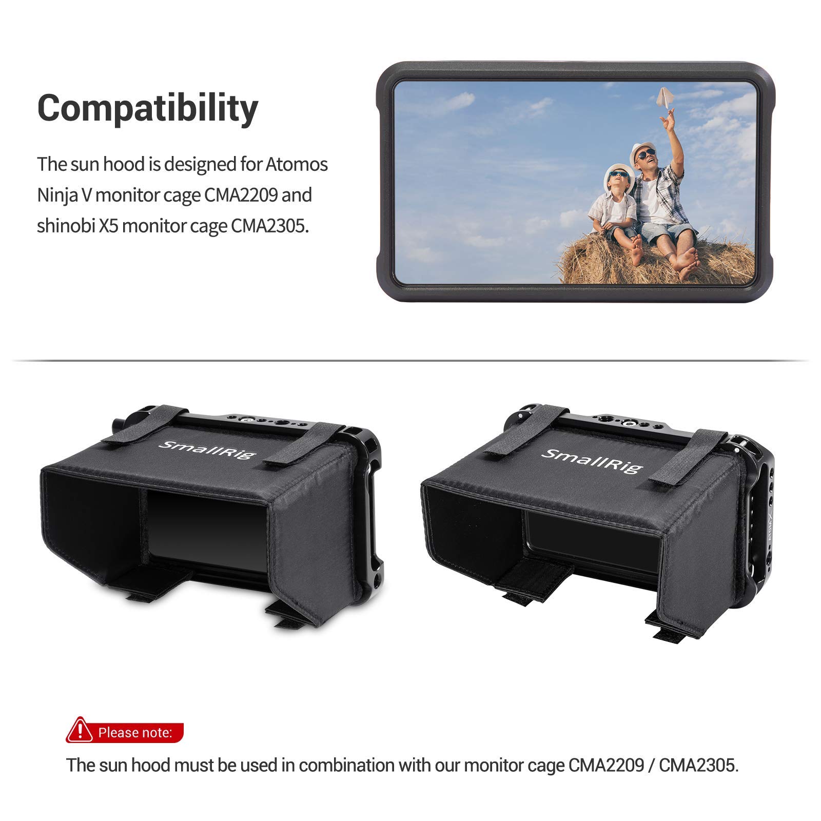 SmallRig Sun Hood for Atomos Shinobi 5