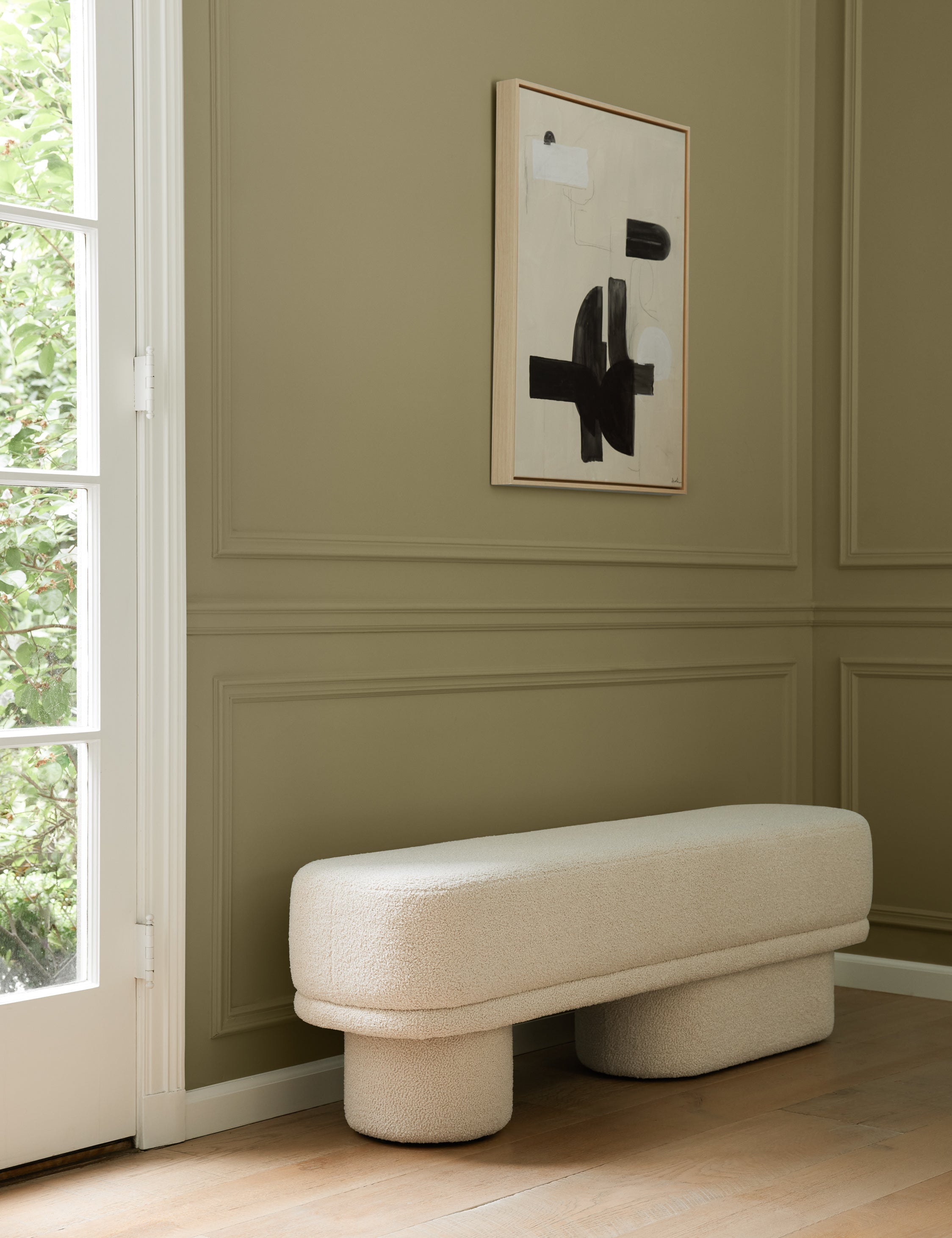 Sarah Sherman Samuel Brooks Bench - Modern Wooden Bench for Living Room, Entryway & Bedroom - Stylish & Durable Home Decor