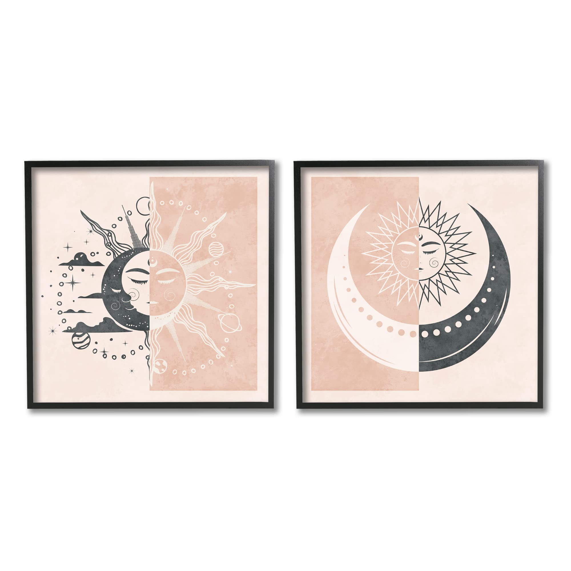 Celestial Sun Moon Stars Planets Astrology Motif Tapestry - Boho Wall Hanging Decor by Nina Blue for Bedroom, Living Room & Meditation Space