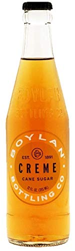 Boylan Bottling Co. Pure Cane Sugar Cream Soda - 12 oz Glass Bottles (12 Pack) | Old Fashioned Craft Soda for Parties, BBQs & Vintage Soda Collections