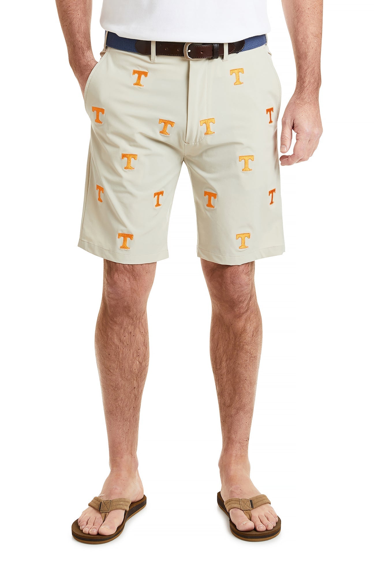 Tennessee Volunteers Performance Shorts - Khaki Athletic Shorts for Men, Breathable & Quick-Dry for Gym, Running, and Casual Wear