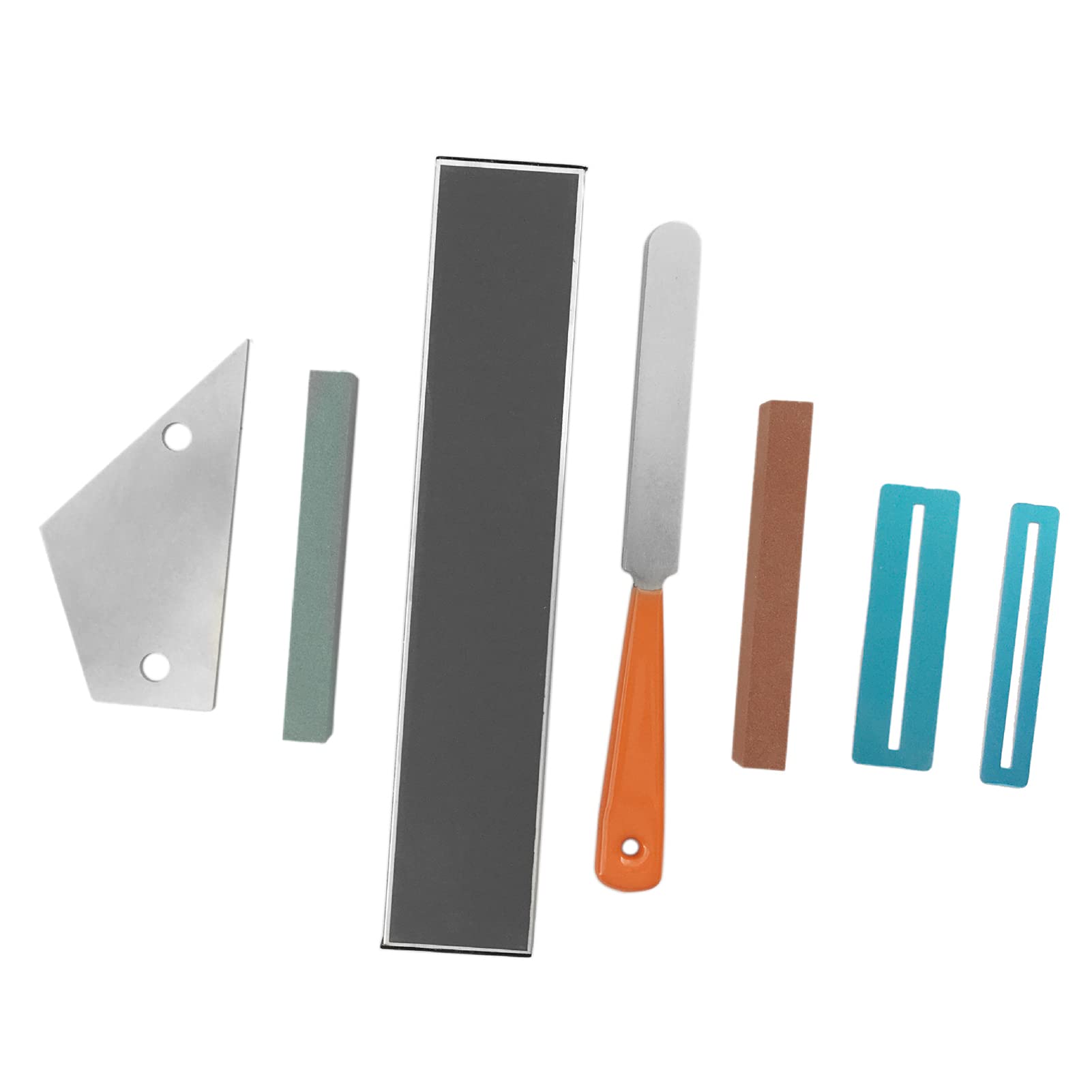 Professional Guitar Luthier Tool Kit - Includes Fret Crowning File, Fret Rocker, Fingerboard Guards, Grinding Stones & Leveling Beam | Guitar Repair & Maintenance Tools for DIY & Professional Use