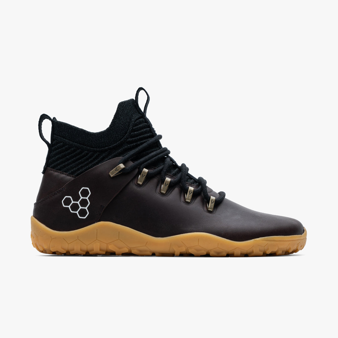 Vivobarefoot Women's Magna Leather FG Barefoot Shoes in Bracken - Minimalist Hiking & Trail Running for Natural Movement