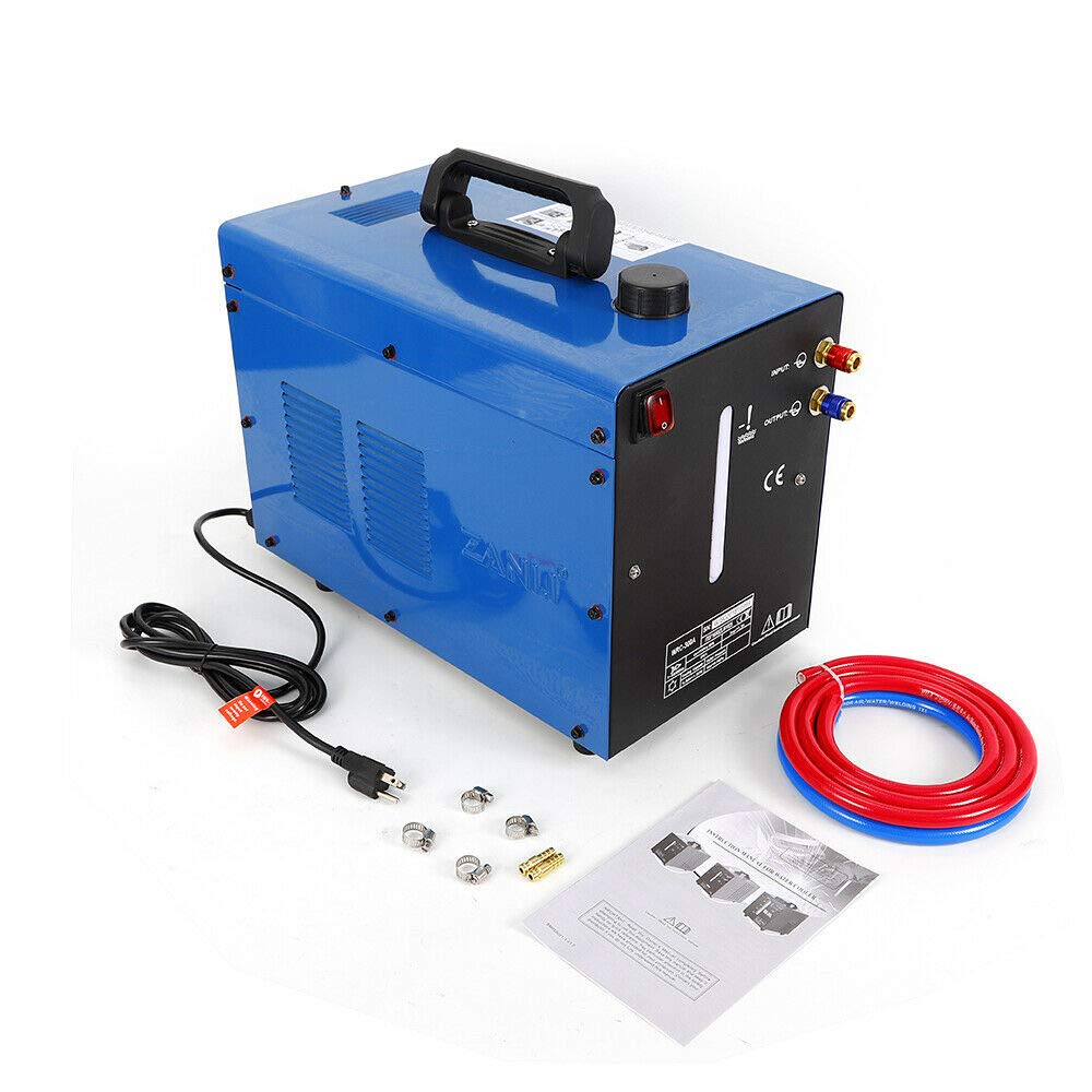 0.35MPA 2.2GAL 110V/60HZ Single Phase TIG Welder Water Cooler with Flow Alarm - Portable Torch Cooling System for Miller Welding Machines - Perfect for DIY, Metal Fabrication & Professional Welding Projects