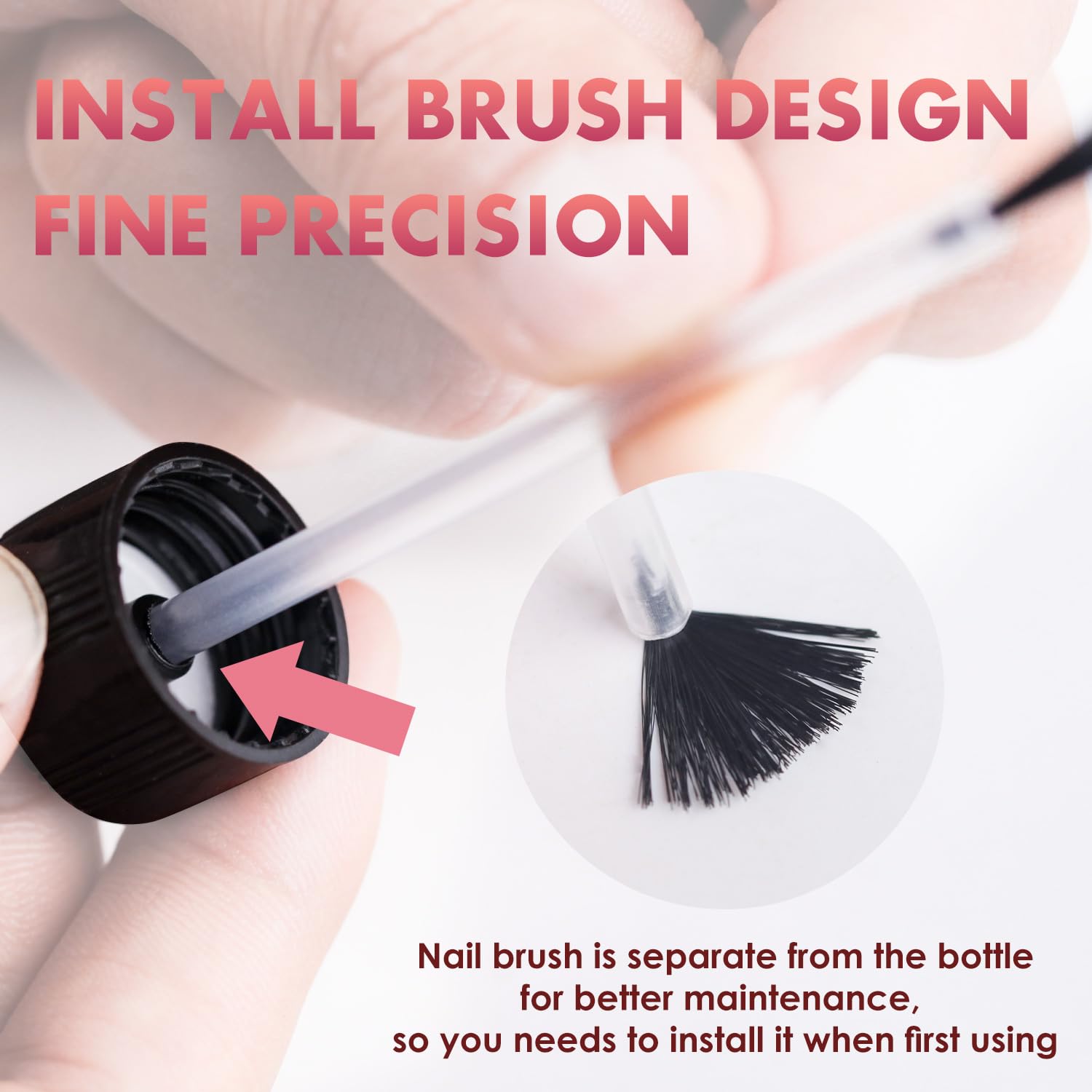 Melous Nail Glue Remover for Press On & Acrylic Nails - Cuticle Pusher Included | Easy Fake Nail Removal for Salon-Quality Manicures at Home