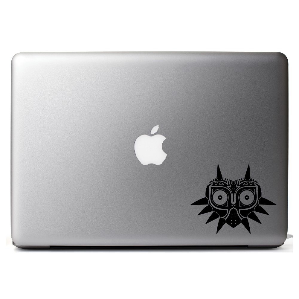Legend of Zelda Majora's Mask Vinyl Decal Sticker - Premium Quality for Car Windows, Laptops, Motorcycle Helmets, Walls & Mirrors - Waterproof & Durable (Black) - Perfect for Gaming Room Decor, Cosplay Accessories & Fan Gifts