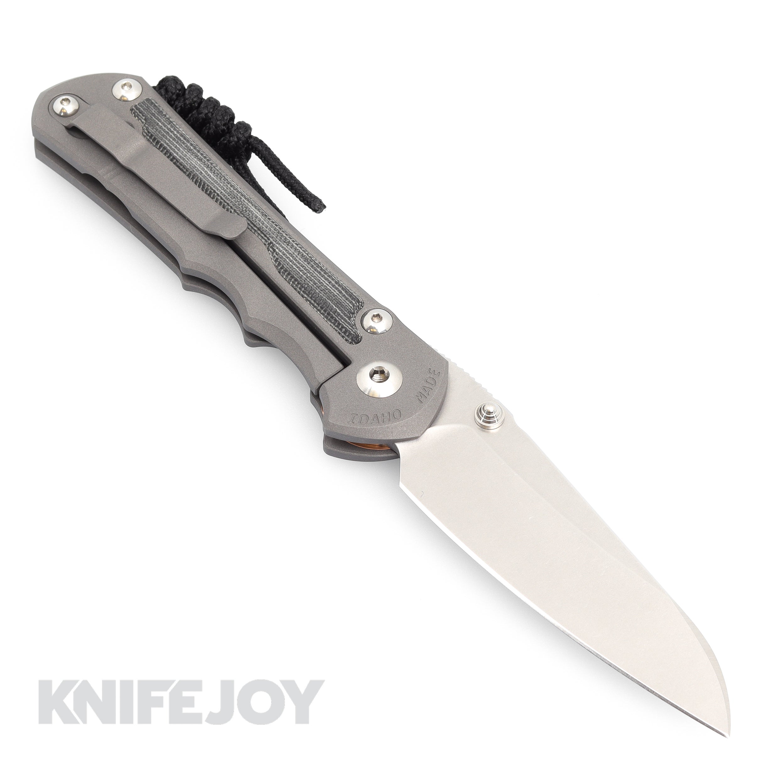 Chris Reeve Large Inkosi Insingo Folding Knife - Magnacut Plain Blade, Black Canvas Micarta Inlay & Titanium Handles | EDC, Outdoor Survival, Camping & Tactical Use
