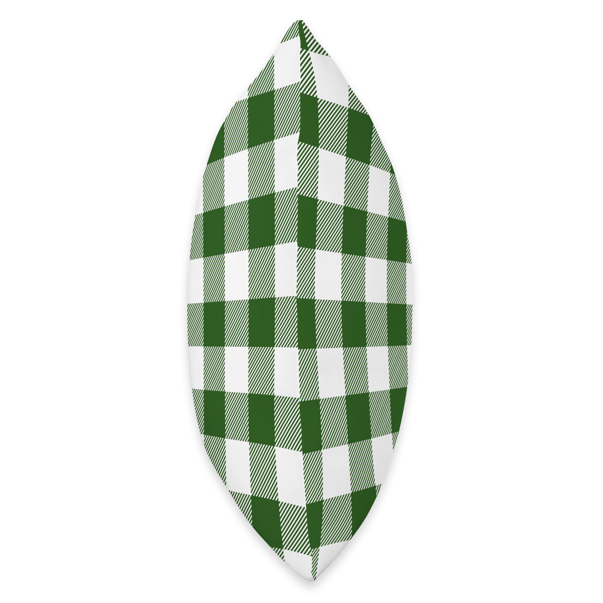 St. Patrick's Day Pillow Cover - Green and White Buffalo Plaid Throw Pillow for Couch, Sofa, Bedroom Decor - Shamrock Themed Home Accent