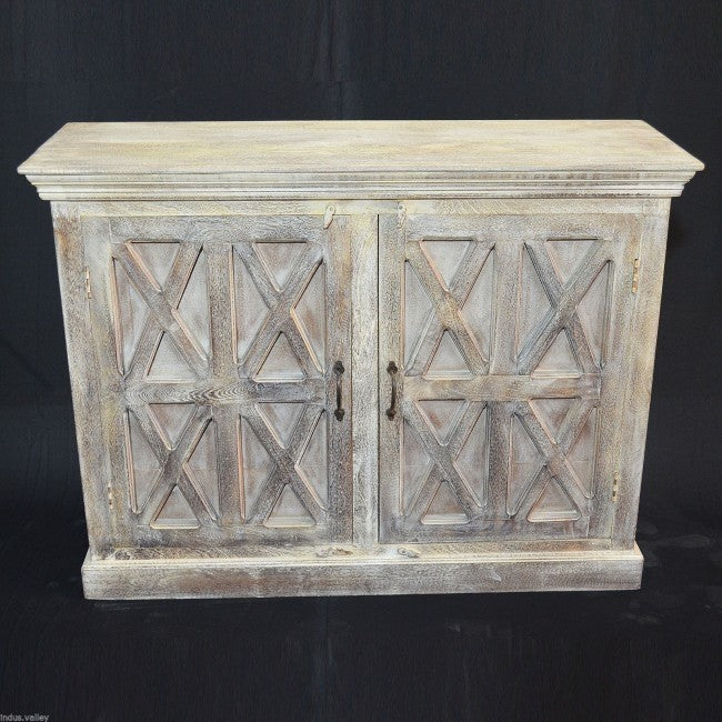 French Style Solid Wood Sideboard - Elegant Buffet Cabinet for Dining Room, Living Room & Entryway Storage