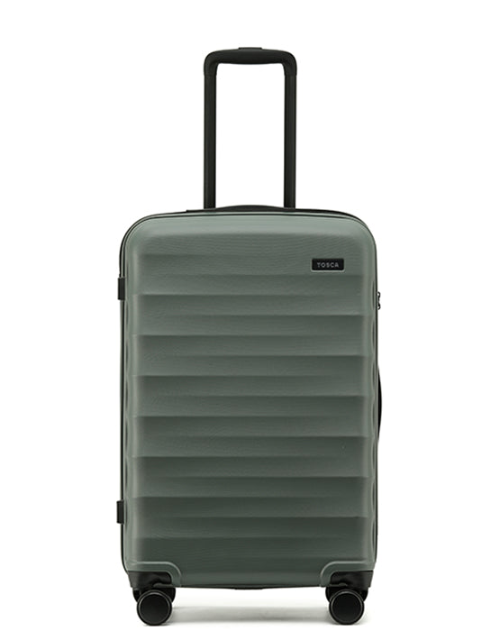 Tosca Interstellar 2.0 26 Inch Medium Spinner Suitcase - Moss Green Carry-On Luggage for Travel, Business Trips & Weekend Getaways