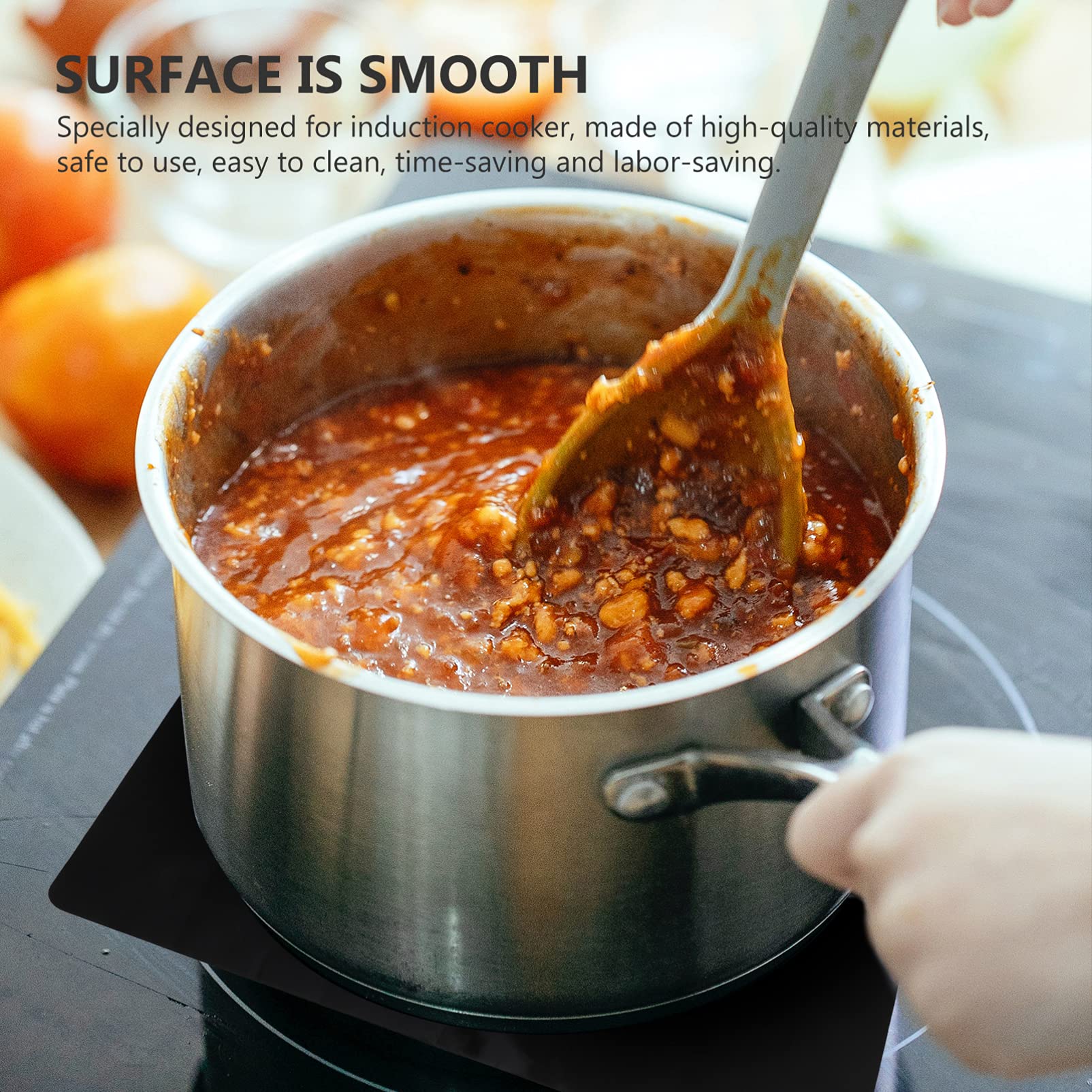 Luxshiny Silicone Induction Cooker Mat - Oil-Proof Heat Resistant Cooktop Protector Pad for Kitchen, Stove & Countertop Protection - Perfect for Cooking, Cleaning & Home Use