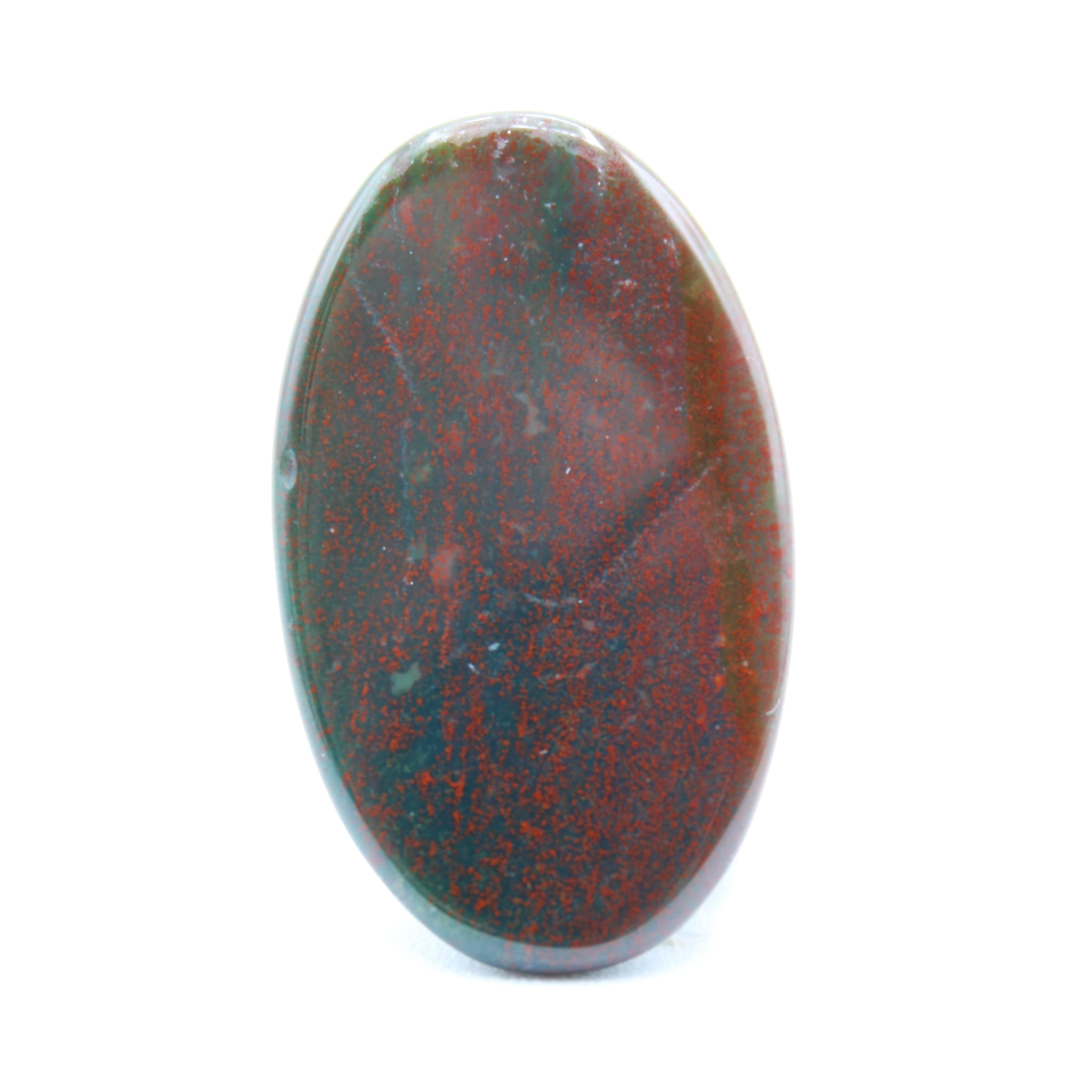 Natural Bloodstone Cabochon Gemstone for Jewelry Making - Healing Stone for Meditation, Energy Work & Spiritual Gifts