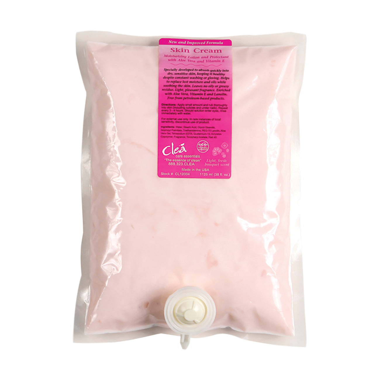Clea Moisturizing Skin Cream 1125ml (4 Pack) - Deep Hydration for Dry Skin, Face & Body Lotion - Perfect for Daily Skincare Routine, Winter Care & Post-Shaving Moisturizer