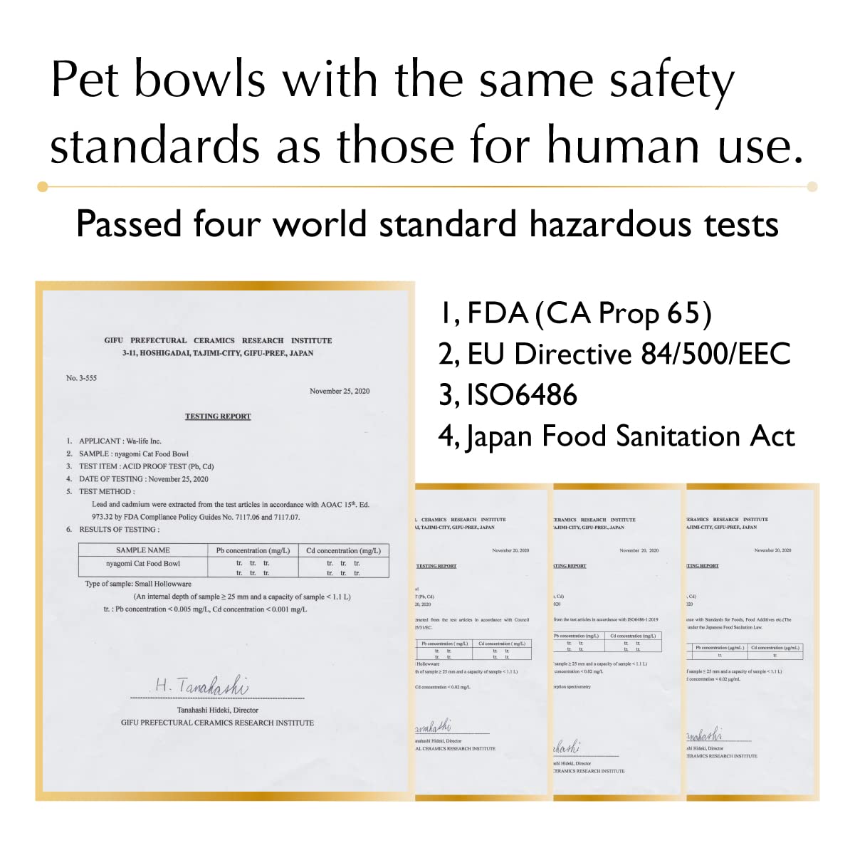 Premium Raised Cat Food Bowl - Elevated Ceramic Pet Dish for Cats & Small Dogs | MINO Japan | Perfect for Healthy Digestion & Comfortable Feeding
