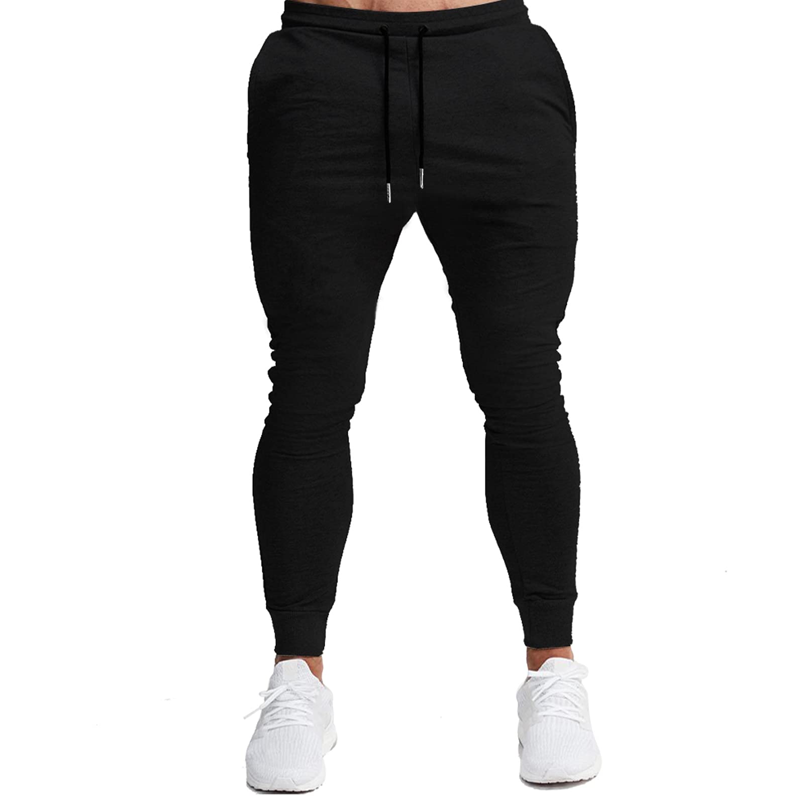 BUXKR Men's Slim Fit Joggers - Workout Pants for Gym, Running & Bodybuilding - Athletic Performance Sweatpants with Deep Pockets - Ideal for Training, Casual Wear & Outdoor Activities