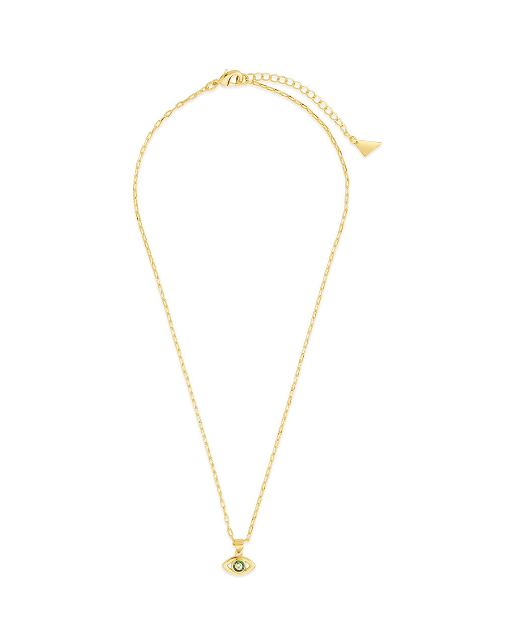 Leidy CZ & Mother of Pearl Evil Eye Pendant Necklace - Elegant Protection Jewelry for Women, Gift for Birthday & Special Occasions