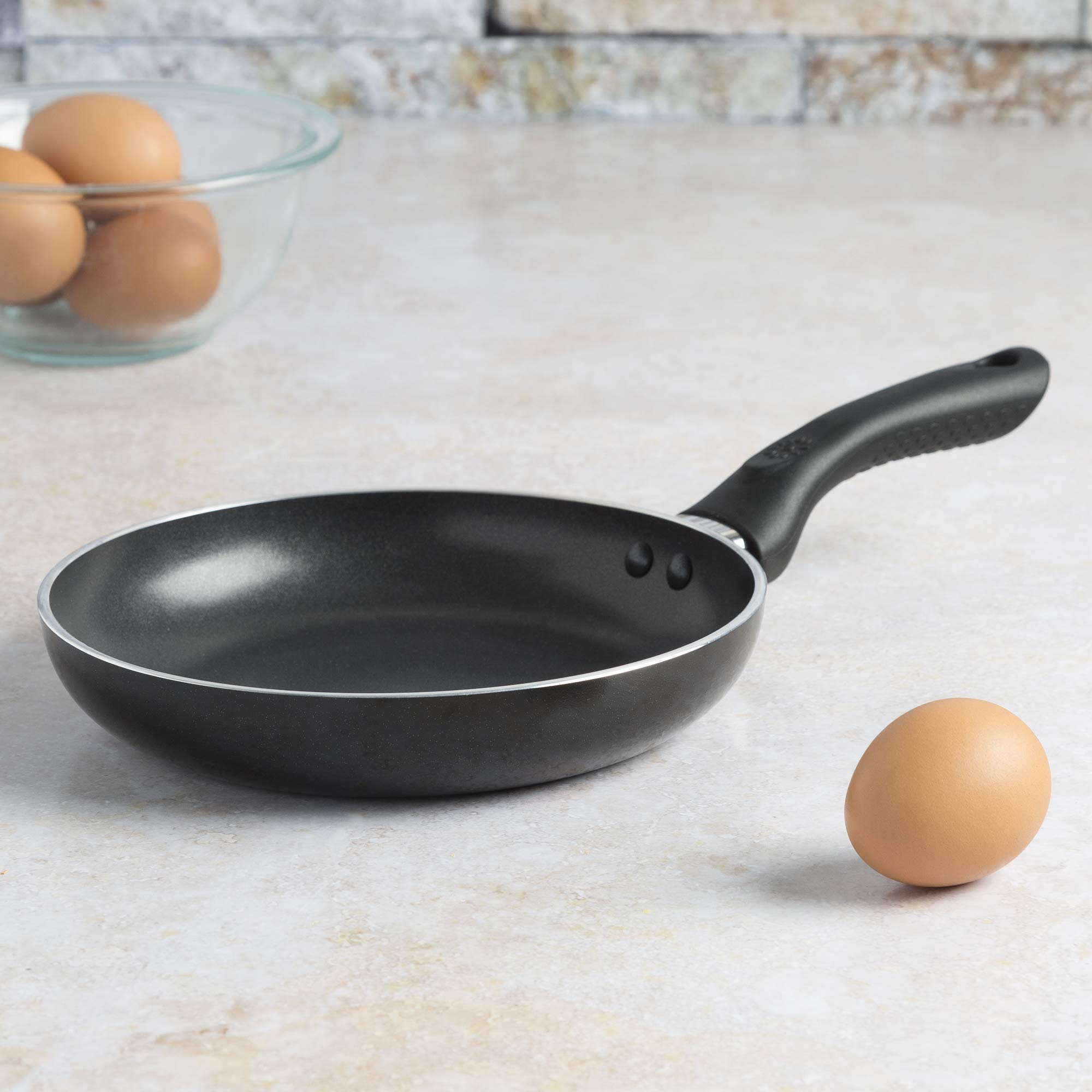Ecolution Artistry Nonstick Frying Pan 8-Inch - Easy to Clean, Even Heat Distribution, Comfortable Ergonomic Handle, Dishwasher Safe Cookware - Perfect for Omelets, Pancakes & Everyday Cooking