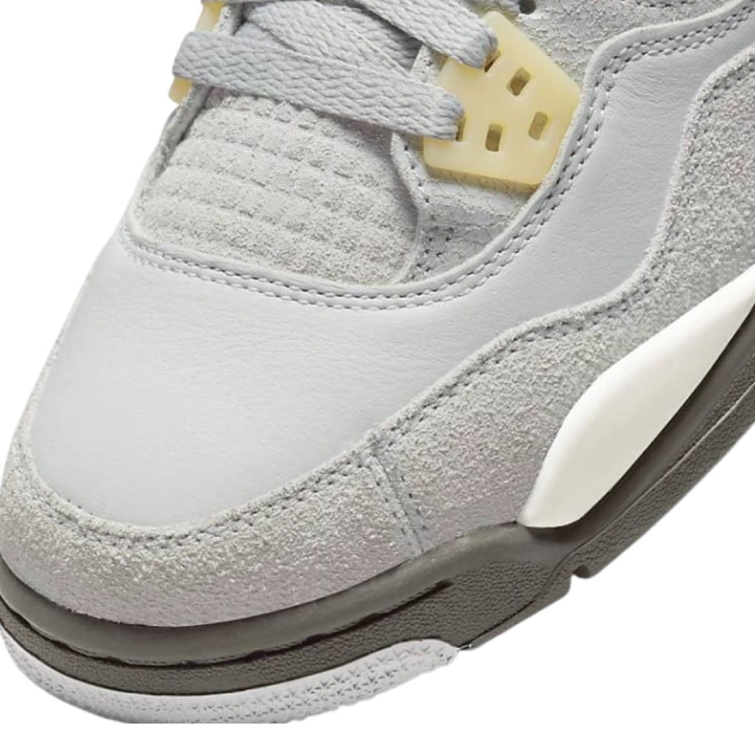 Air Jordan 4 SE GS Craft Photon Dust Pale Vanilla Basketball Shoes for Women & Girls - Perfect for Streetwear, Sneaker Collection & Casual Outfits