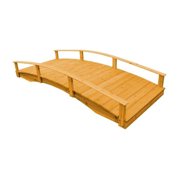 Handcrafted Oriental Garden Bridge - Decorative Asian Wooden Footbridge for Zen Gardens, Ponds & Backyard Landscaping