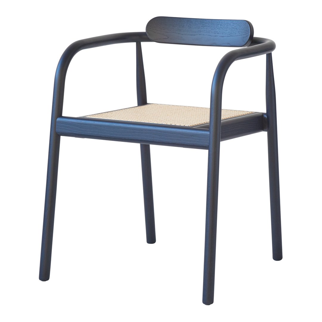 Modern Ahm Armchair - Stackable & Space-Saving Accent Chair for Living Room, Office, or Patio | Comfortable & Stylish Seating Solution for Small Spaces