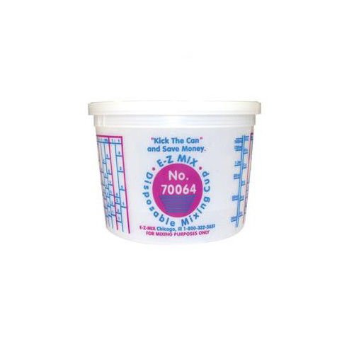 EZ Mix Disposable Mixing Cups - 2 Quart (64 oz) - 50 Pack - Perfect for Paint, Epoxy, Resin & Adhesive Mixing - Ideal for Artists, Contractors & DIY Projects