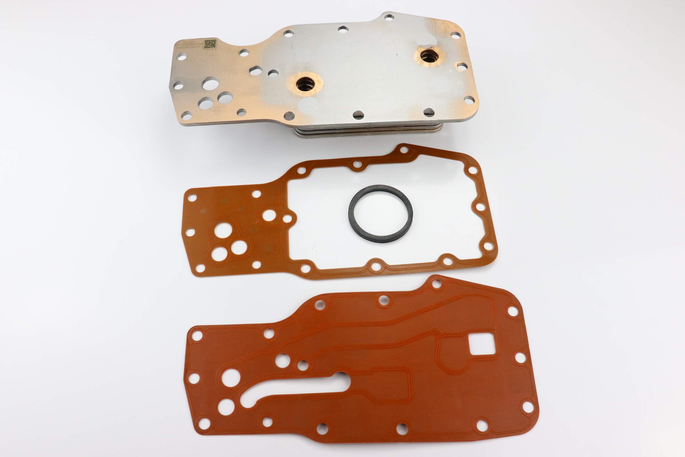 PB 8 Plate Engine Oil Cooler Core with Gaskets - Compatible with Dodge Cummins 6.7L (2007-2019) - Replaces OEM #3975818 - Heavy-Duty Cooling Solution for Towing & Off-Road Performance