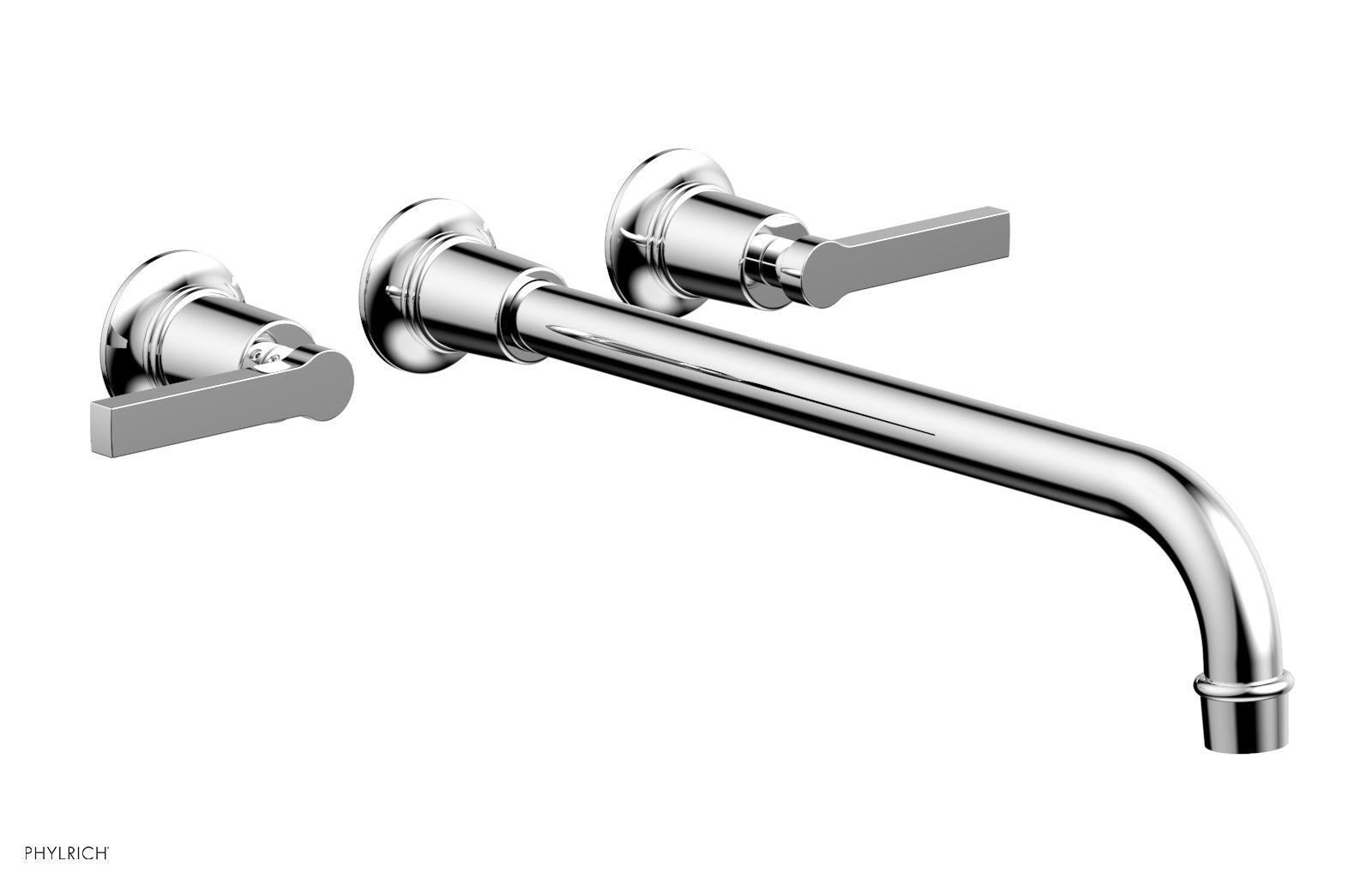 HEX MODERN Wall Mount Lavatory Faucet Set with 14