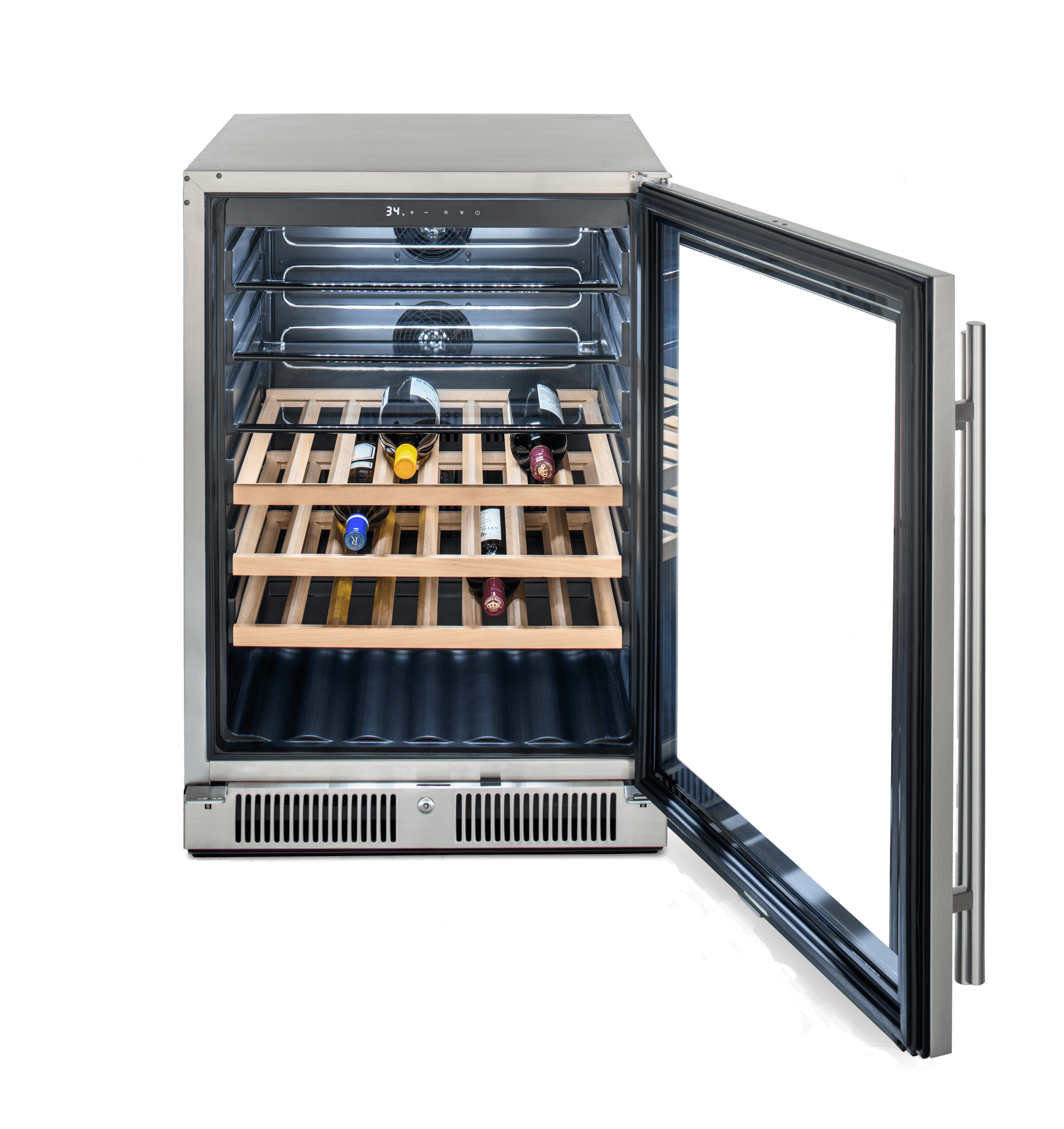 Blaze Grills BLZGDBEV55 Outdoor Beverage Cooler with Glass Front - Perfect for Backyard BBQs, Pool Parties, and Outdoor Entertaining