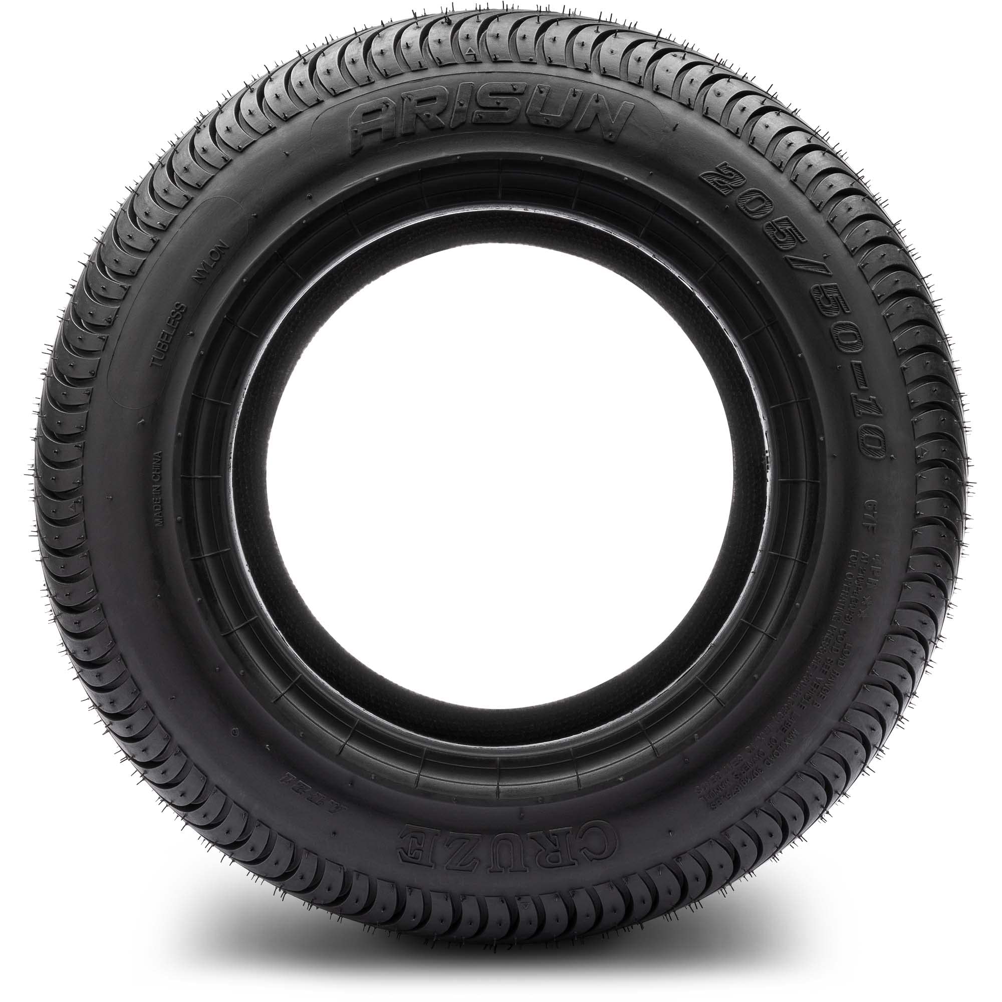 ARISUN 205/50-10 DOT Low Profile Golf Cart Tires - Set of 4 | Premium All-Terrain Performance for Golf Carts, Utility Vehicles & Neighborhood Cruisers