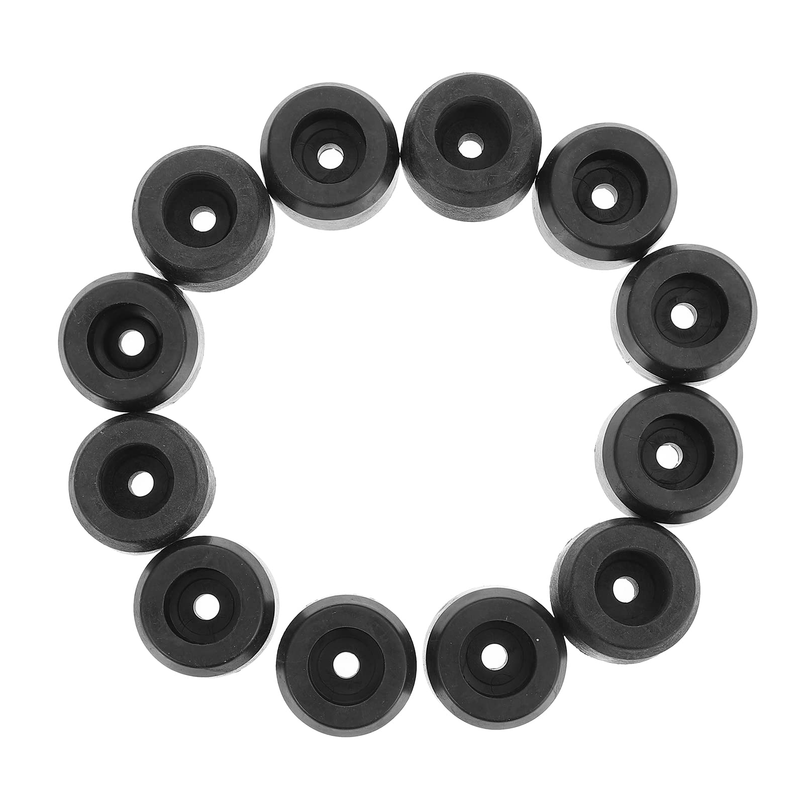 MILISTEN 16-Piece Rubber Feet Bumpers for Furniture, Tables, Amplifiers & Speaker Cabinets - Non-Slip Leg Pads for Stability and Floor Protection (Ideal for Home, Office & Studio Use)