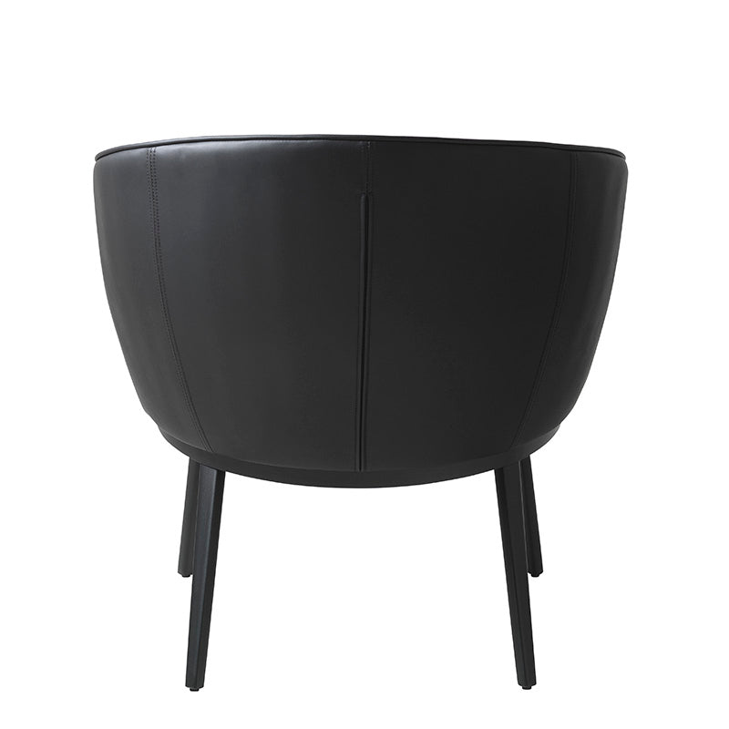 Premium GAIN Lounge Chair in Black - Modern Comfort for Living Room, Bedroom, or Office Relaxation