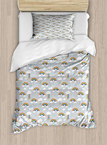Pale Grey and Multicolor