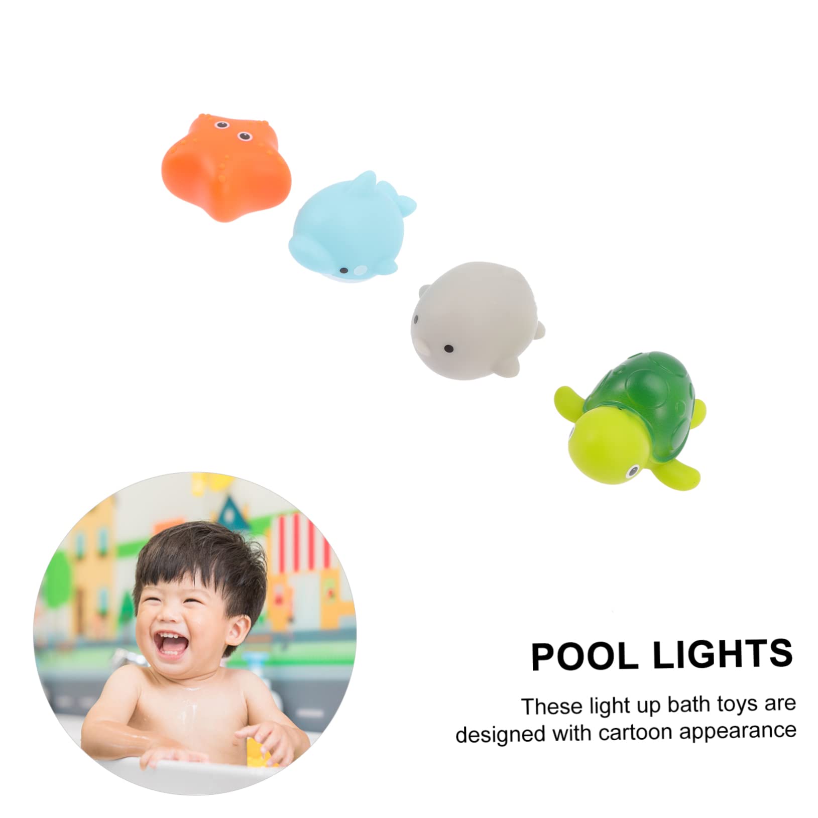 12 Pack LED Bath Toys for Kids - Glow in the Dark Bathtub Floating Toys for Toddlers & Babies | Fun Bubble Bath Time, Sensory Play & Nighttime Bathing