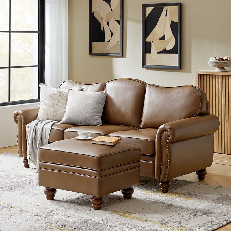 Amelia 2-Piece Living Room Furniture Set - Sofa & Loveseat (Multiple Styles Available) - Perfect for Small Spaces & Cozy Apartments