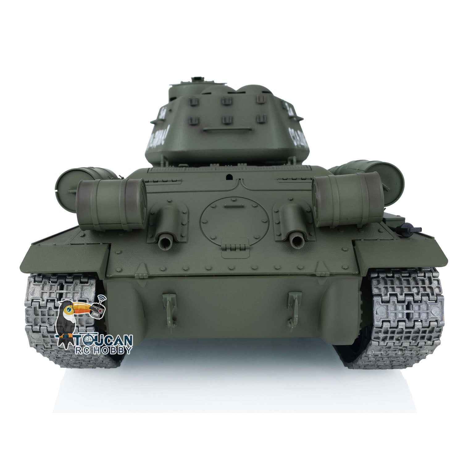 2.4GHz Henglong 1:16 Scale 7.0 Upgraded Soviet T34-85 RTR RC Tank with 360° Rotating Turret, Metal Tracks & Sprockets - Electric Remote Control Military Model for Adults & Kids Outdoor Play, Collection & Battle Simulation