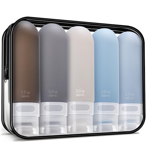 5 Pack with black travel toiletry bag