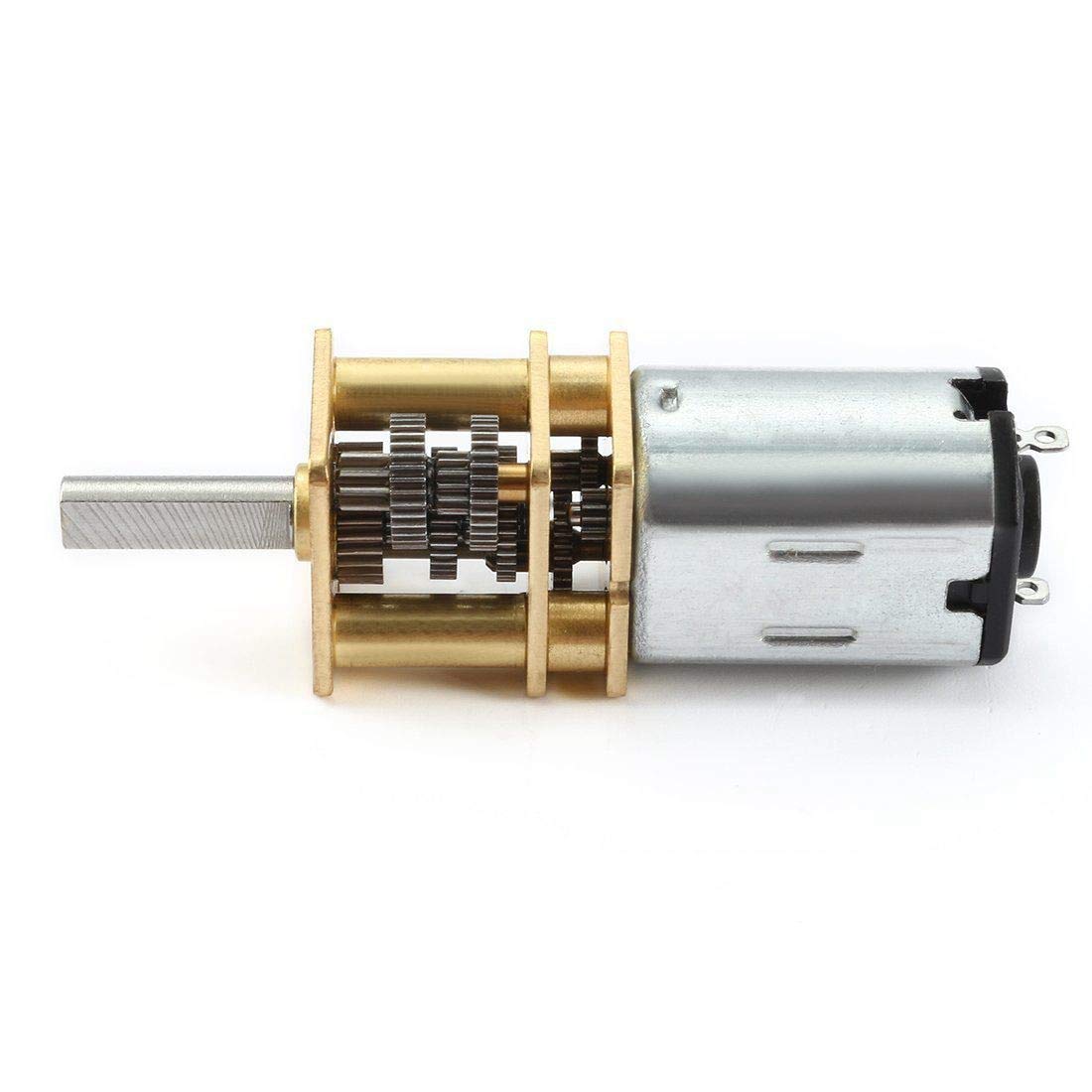 12V 100RPM Micro Gear Reduction Motor with 2 Terminals - Mini DC Gearbox for RC Cars, Robotics, DIY Engine Toys | Perfect for Model Cars, Robot Kits & STEM Projects