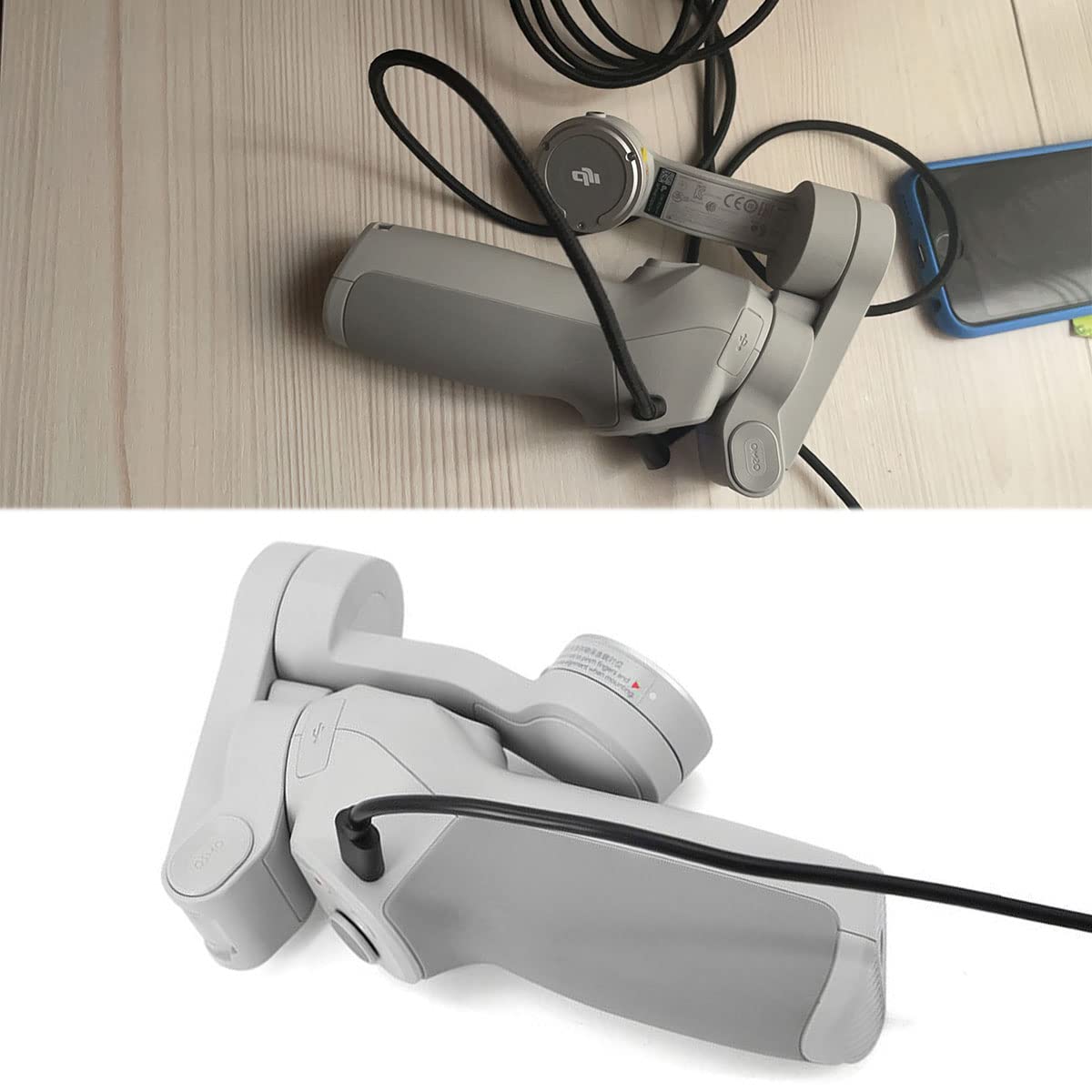 5FT USB C Gimbal Stabilizer Charger Cable - Compatible with DJI OM5/OM4/OM4 SE/OSMO Mobile 3, Ronin-SC/S, RS 2/RSC 2, OSMO Pocket 2, Action 2, FPV Remote Control | Fast Charging Power Cord for Phone & Camera Stabilizers | Perfect for Vlogging, Live Streaming & Travel Photography