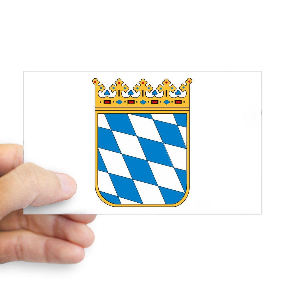 Bavaria Coat of Arms Rectangle Sticker - Durable Car Decal & Bumper Sticker for Cars, Laptops, Windows - Perfect for German Heritage Pride & Travel Enthusiasts