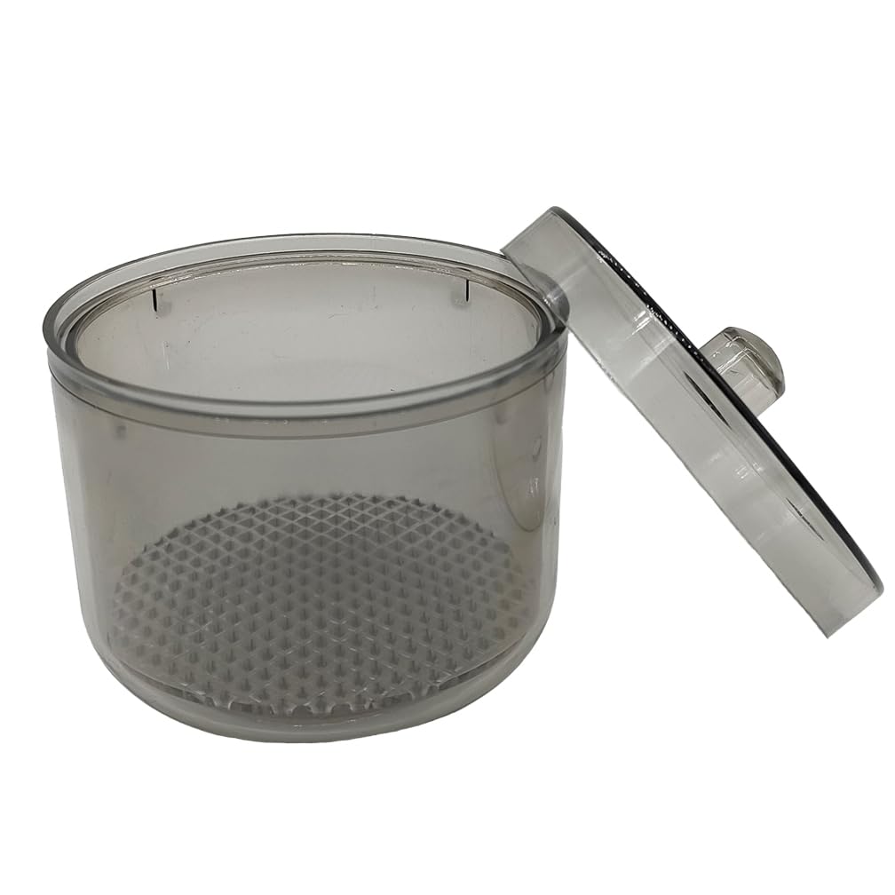 Dental Burs Soak Box with Strainer - Sterilization Case for Dental Bur Cleaning & Storage | Perfect for Dental Clinics & Labs (Black)
